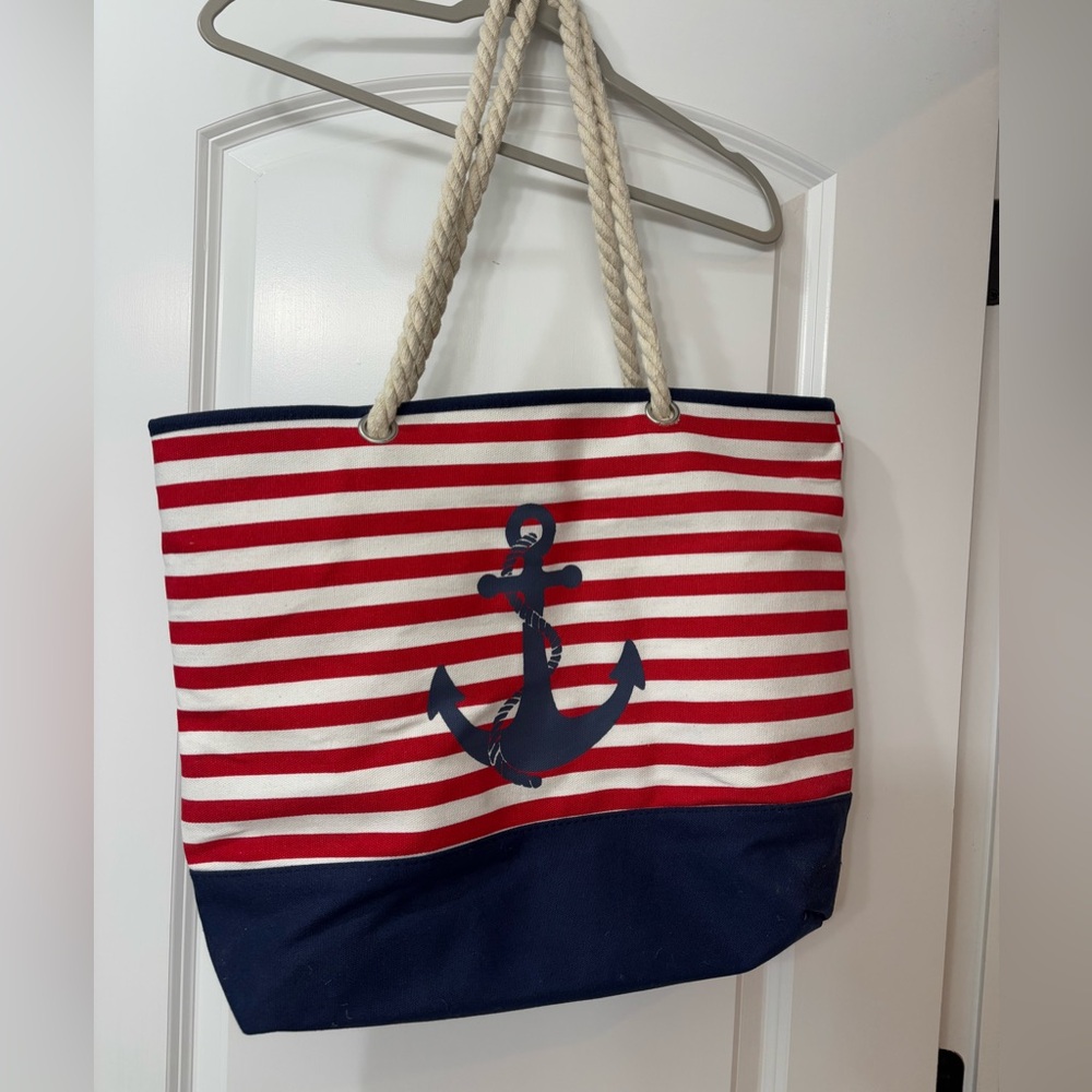 Nautical Beach/Boat Canvas Tote Bag